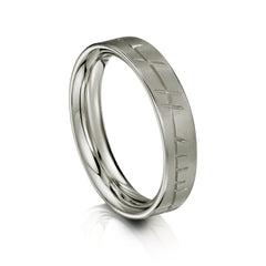 Ogham Ring in Platinum by Sheila Fleet Jewellery