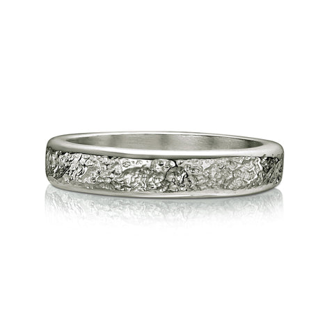 Matrix 4mm Band in Platinum by Sheila Fleet Jewellery