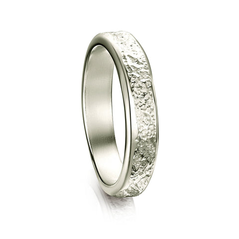 Matrix 4mm Band in Platinum by Sheila Fleet Jewellery