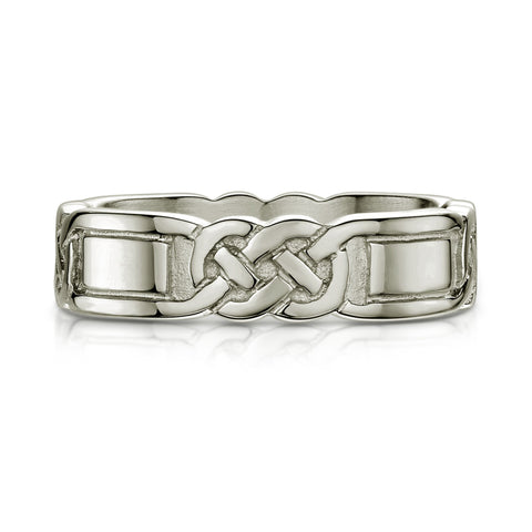 Lover’s Knot Dress Ring in Platinum by Sheila Fleet Jewellery