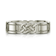Lover’s Knot Dress Ring in Platinum by Sheila Fleet Jewellery