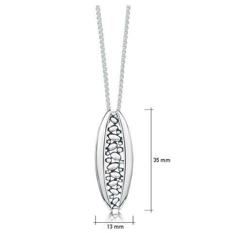 Captivate Dress Pendant Necklace in Sterling Silver