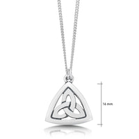 Book of Kells Trinity Knot Pendant in Sterling Silver