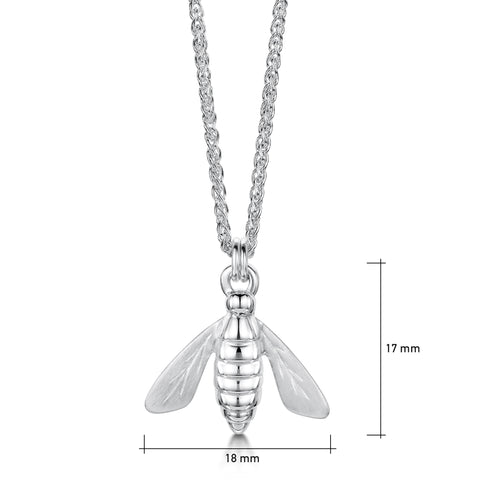 Honeybee Pendant in Sterling Silver by Sheila Fleet Jewellery