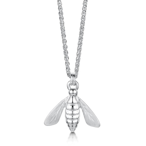 Honeybee Pendant in Sterling Silver by Sheila Fleet Jewellery