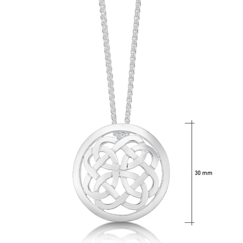 Maid of the Loch Dress Pendant Necklace in Sterling Silver by Sheila Fleet Jewellery
