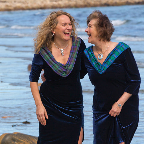 Skyran Occasion Necklace in Twilight Enamel by Sheila Fleet Jewellery