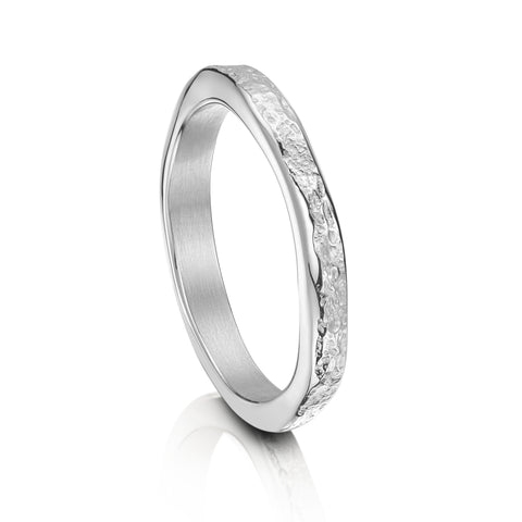 Matrix 3mm Band in Sterling Silver by Sheila Fleet Jewellery
