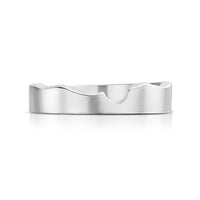 River Ripples Wedding Band in Sterling Silver by Sheila Fleet Jewellery