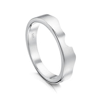 River Ripples Wedding Band in Sterling Silver by Sheila Fleet Jewellery