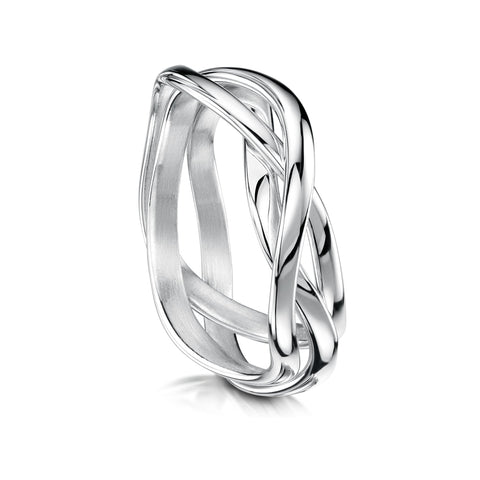 Tidal Ring in Sterling Silver by Sheila Fleet Jewellery