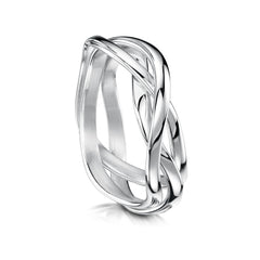 Tidal Ring in Sterling Silver by Sheila Fleet Jewellery