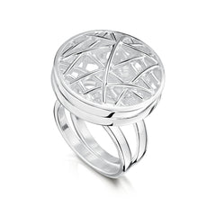 Creel Cage Ring in Sterling Silver by Sheila Fleet Jewellery