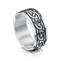 Celtic Knotwork Ring in Sterling Silver by Sheila Fleet Jewellery