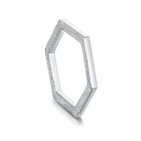 Honeycomb Sterling Silver Hexagon Ring by Sheila Fleet Jewellery