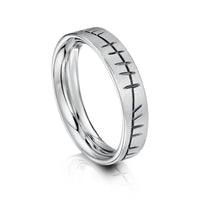 Ogham Ring in Sterling Silver by Sheila Fleet Jewellery
