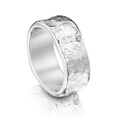 Matrix 8mm Band in Sterling Silver by Sheila Fleet Jewellery