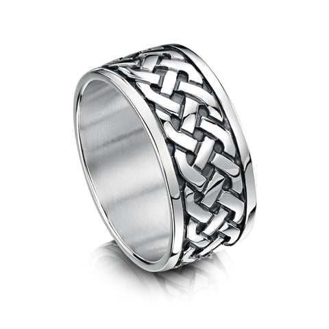 Book of Kells Dress Ring in Sterling Silver by Sheila Fleet Jewellery
