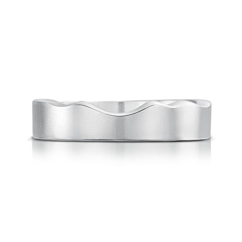 River Ripples Wedding Ring in Sterling Silver by Sheila Fleet Jewellery