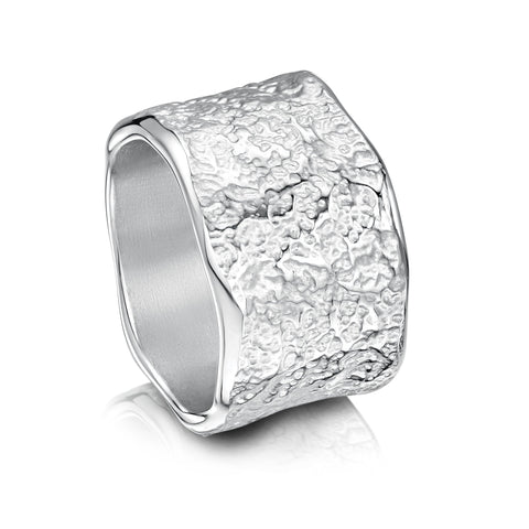 Matrix 13mm Band in Sterling Silver by Sheila Fleet Jewellery