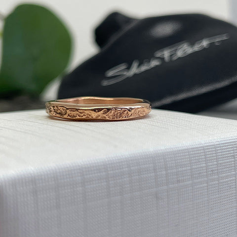 Matrix 3mm Band in 9ct Rose Gold by Sheila Fleet Jewellery