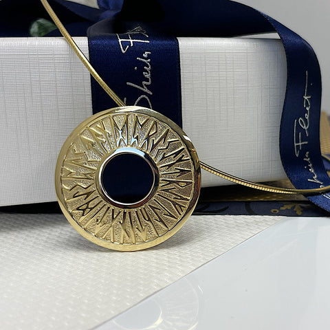 Runic Necklace in 9ct Yellow Gold