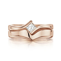 Princess Solitaire 0.25ct Diamond Ring Set in 9ct Rose Gold