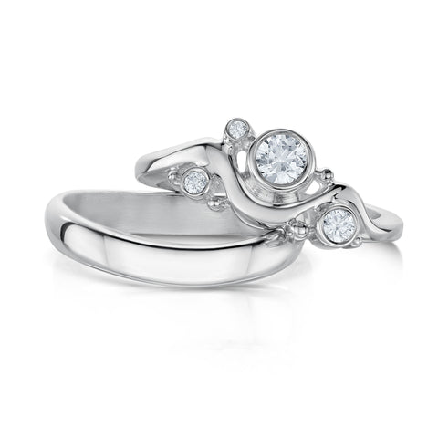 Cosmos Constellation Ring Set in Sterling Silver by Sheila Fleet Jewellery