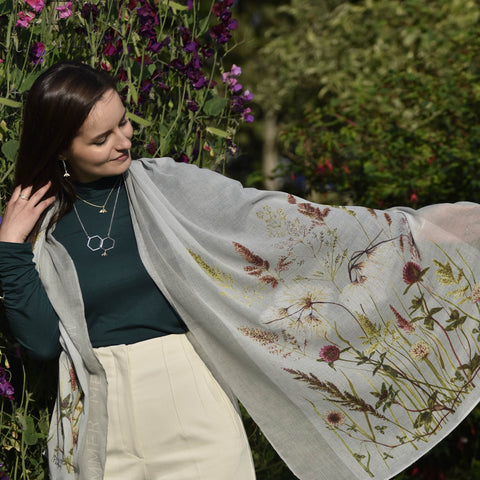 Summer Meadow Scarf by Sheila Fleet