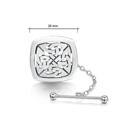 The Lover’s Knot Sterling Silver Tie Tack by Sheila Fleet Jewellery