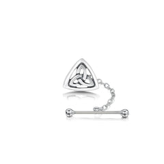 Book of Kells Tie Tack in Sterling Silver by Sheila Fleet Jewellery