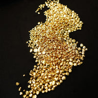 Raw Scottish Gold grains, ready for casting.