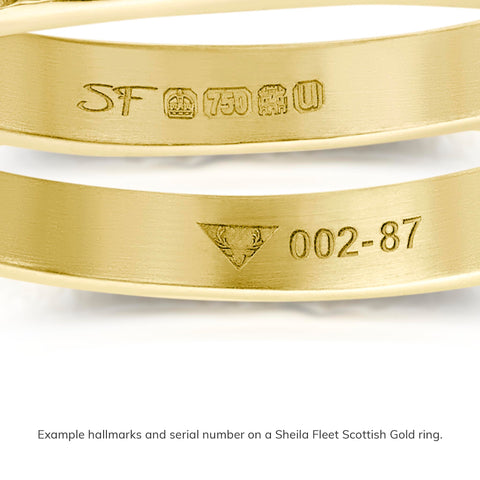 Traditional 5mm Wedding Ring in 18ct Yellow Scottish Gold